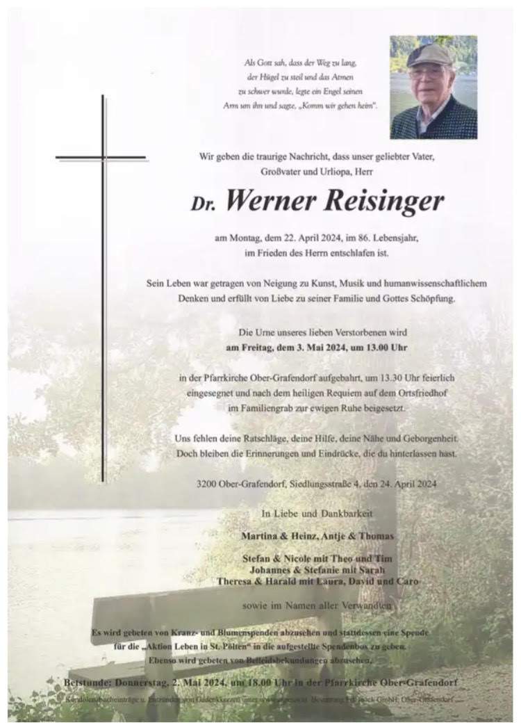 Dr. Werner Reisnger Parte