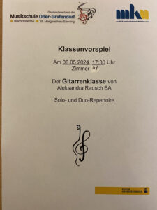 Plakat Klassenabend Rausch 8.5.2024 1