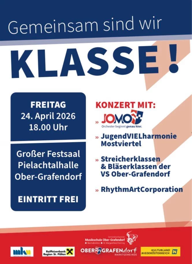 Plakat Gemeinsam sind wir Klasse 24.4.2026